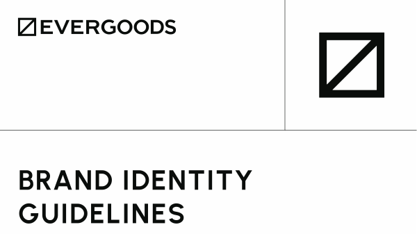 EVERGOODS Brand Guidelines cover page